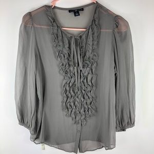 Gap sheer blouse